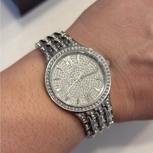 Bulova Women's Phantom Crystal Gemmed Silver Stainless Steel Watch 96L243